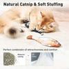 Bite-Sized Realistic Flopping Fish Cat Toys, Interactive Cat Toys for All Breeds, Tap-Activated 3 Flapping Mode, Sardine/Saury/Yellow Croaker, Recharg