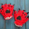 Plush Dinosaur Paw Gloves Cartoon Cute Animal Hand Gloves Animal Paw Warm Gloves Cosplay Tool Costume Party Accessories