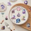 50 Transparent Cartoon Magic Planet Sticker Pack Waterproof Transparent PET Manual Material Decorative Guitar Notebook