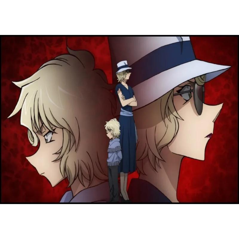 Detective Conan The Scarlet Bullet Movie, Print Art Canvas Poster,Living Room Decor, Home Wall Picture