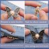 1/6 Pcs Button Pins Jeans Waist Buckles Detachable Pants Waist Tightener Jeans Button Pins Butterfly Waist Buckles
