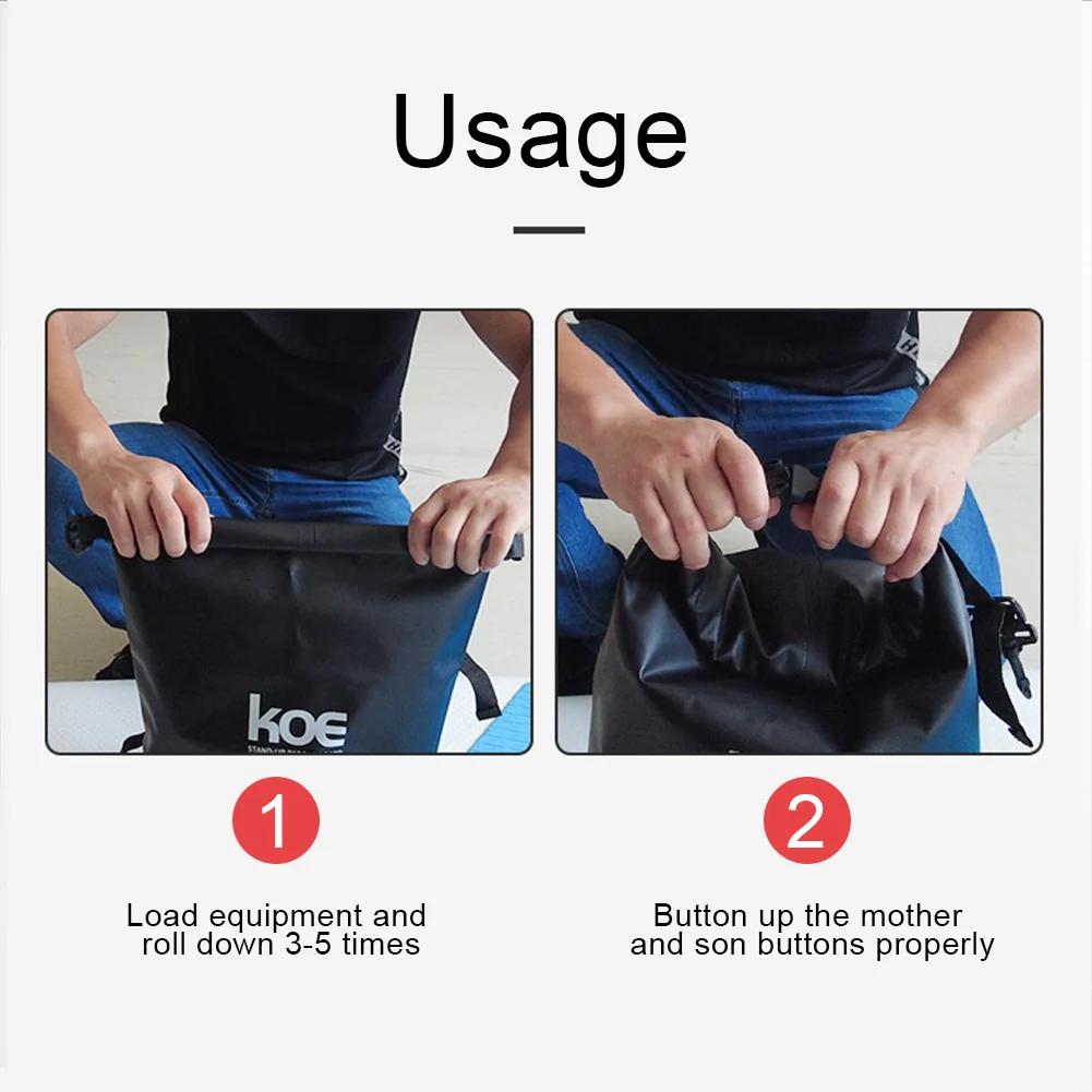 15/40L Paddle Board Bag Wasserdichte Paddle Board Deck Bags Aufblasbare Stand Up Paddleboard Bag mit großer Kapazität für SUPs und Kajaks