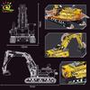 Moc Engineering Truck Model Building Block Excavator Crane Car City Construction Tech Brick Set For Children Kids Gift