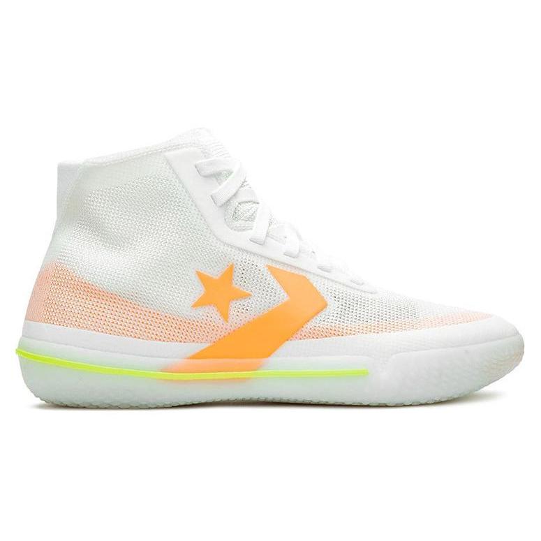 Converse All Star Pro BB 'Hyperbrights Pack' (Unisex) White / Fluorescent Orange / Volt Glow Basketball Shoes 165543C