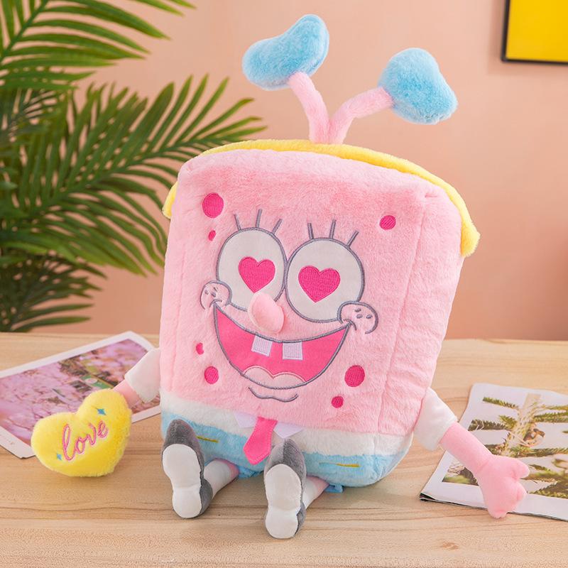 45cm Spongebob Patrick Star Pink Plush Toy Kawaii Cartoon Cosplay Stuffed Doll Birthday Gift For Girls Kids