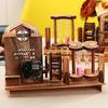 Cabin Windmill Sailboat Rotating Music Box Creative Wooden Pen Holder Student Birthday Gift