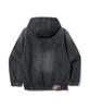 UCLA Unisex Washed Denim Work Hooded Jumper [Dk-Grey] (Uc9Uj20)