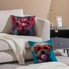 Cute Funny Cartoon Party Decorations Animals Pillow Case Pattern Printed Pillowcase For Living Room Sofa Cushion Cover