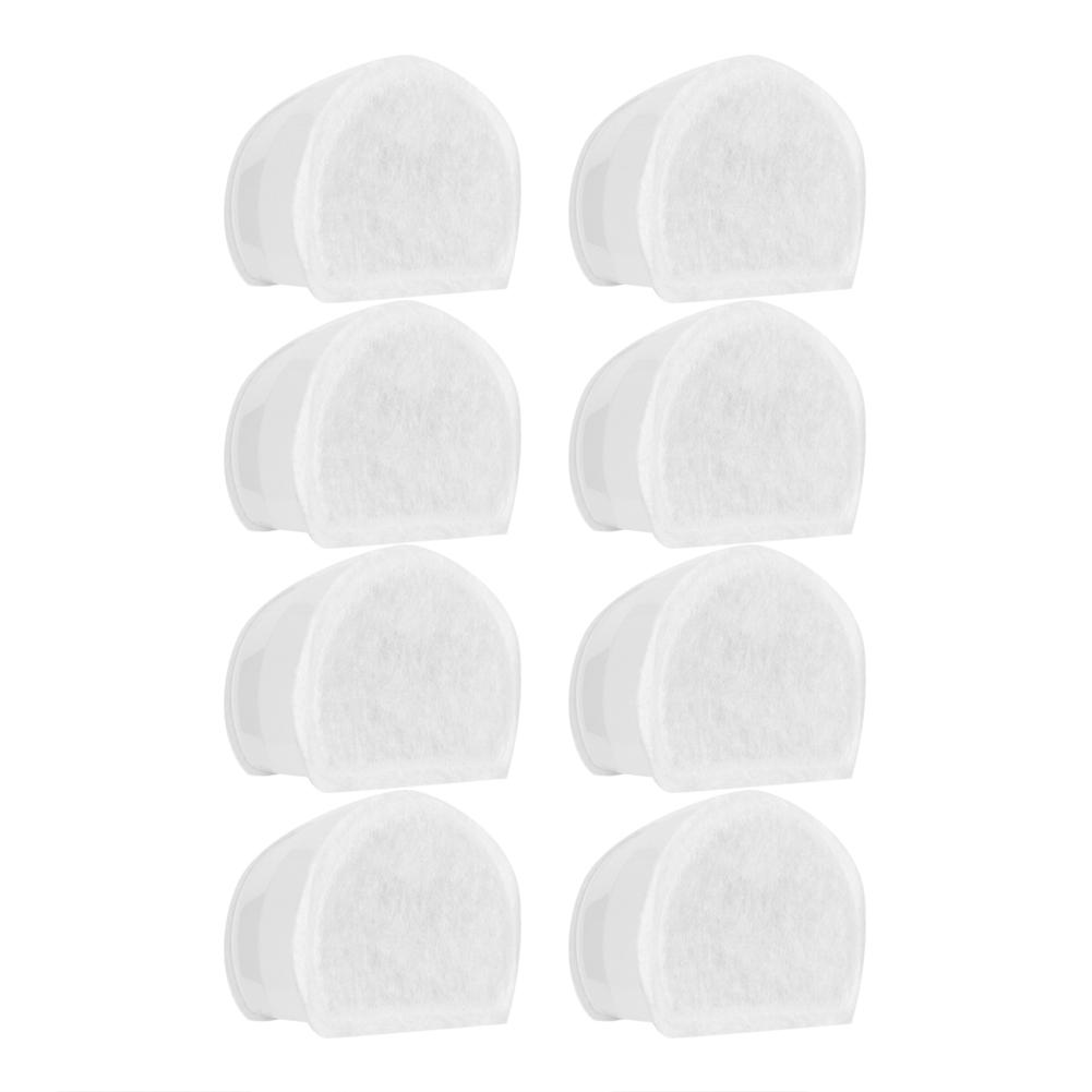 8 STÜCKE Haustier Wasserspender Aktivkohlefilter Kern Ersatz Zubehör Keine Verformung