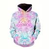 Autumn Winter Fashion Comfortable Large Colorful Creativity 3D Printed Hoodie Men's Sports Leisure Versatile with Pockets Hoodies