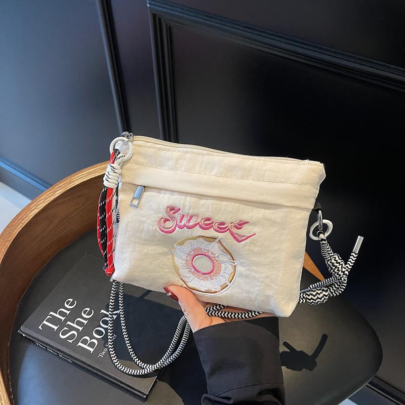 Summer versatile women's bag new fashion shoulder messenger bag cloth bag casual small square bag