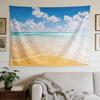 Large Blue Beach Tapestry Wall Hanging Ocean Seascape Coastal Tropical Vacation Decor Art for Bedroom Living Room Home Decoratio