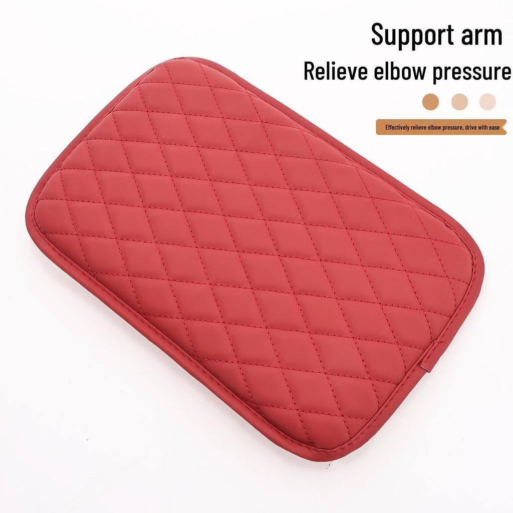 Car Armrest Pad with Side Pocket Storage