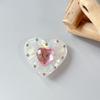 Rhinestone Heart Mobile Airbag Holder with Magnetic Adhesive