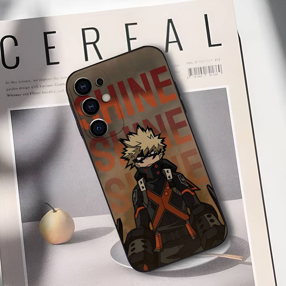 B-Bakugo A-Anime K-Katsuki Phone Case Silicone Soft For Samsung S25,S24,S21,S22,S23,S30,Ultra,S20,Plus,Fe,Lite