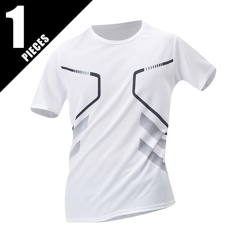 

1/3 Men s Four Season 3D Printed T-shirt Casual and Comfortable Sports and Fitness Clothing Simple Daily Versatile Short Sleeved Tops XL