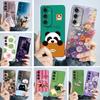 Case For Samsung Galaxy A16 A36 A56 A26 5G Cute Panda Sweet Girls Cats Silicone Soft Back Cover Slim Bumper Protective Casing