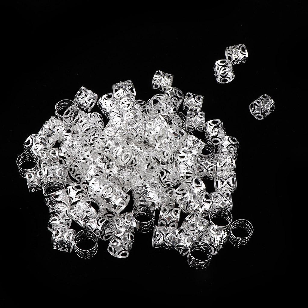 100 Pcs Dreadlocks Beads Hair Accessories Braid Hoop Decoration