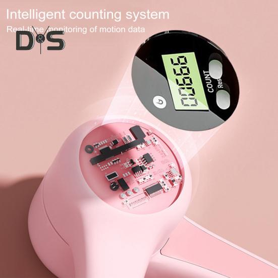 Thigh Master with Counter Pelvic Floor Muscle Trainer Portable Women Inner Thigh Leg Hip Exerciser Toner Home Gym Workout Fitness Equipment
