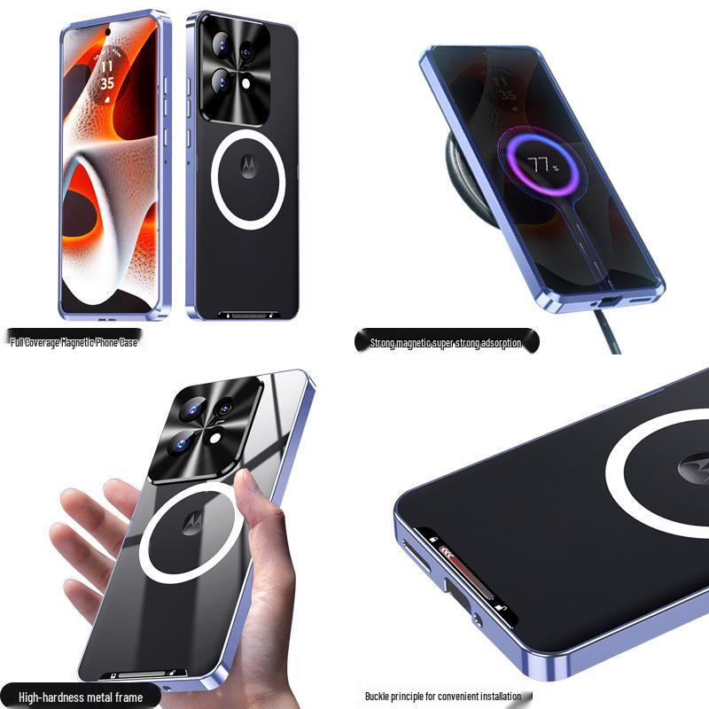 Magnetický kovový matný ochranný kryt MOTO Edge50Pro pro Motorola X50U (2024).