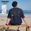 TonLion Men's Summer Pure Cotton Loose Fit T-Shirt