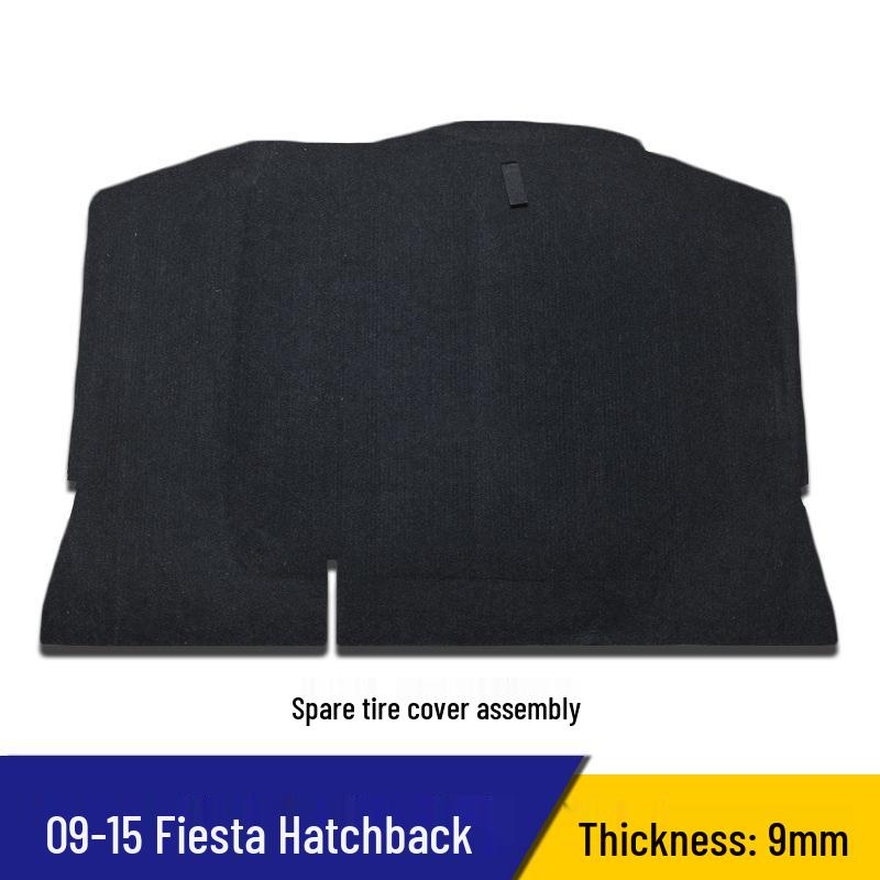 Ford Fiesta Hatchback/Sedan Rear Trunk Spare Tire Cover & Luggage Compartment Partition Mat