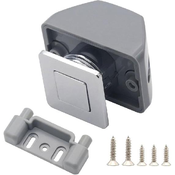 

Защелки с кнопками повышенной прочности для шкафов и лодок, черно-серые серебряный серый