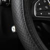 PU Leather Embossed Three-dimensional Car Without Inner Ring Steering Wheel Cover for 14.5-15Inches of Automotive Supplies
