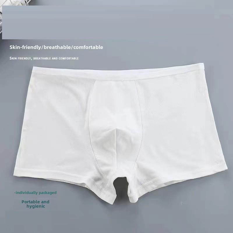 Einwegunterwäsche aus grauer Baumwolle für Herren: Praktisches, waschfreies Design für Reisen und die Altenpflege