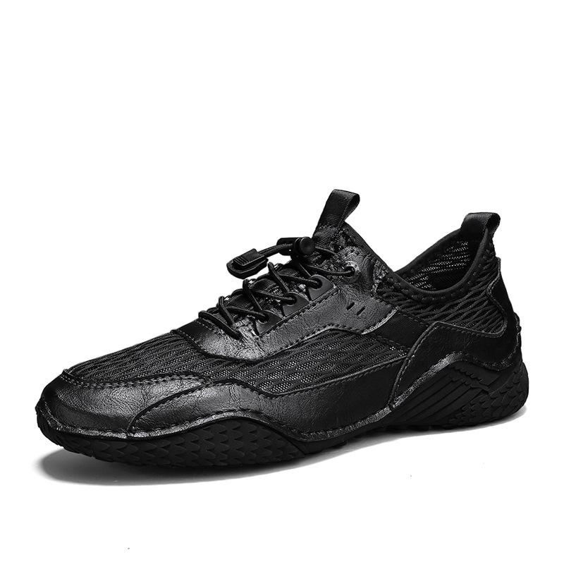 Men s Breathable Leather Mesh Hiking Shoes 40