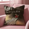 Rock Band K-Korn Cushion Cover Multi-Scene Pillow Cover for Home & Car - Reversible, Soft & Durable for Daily Use