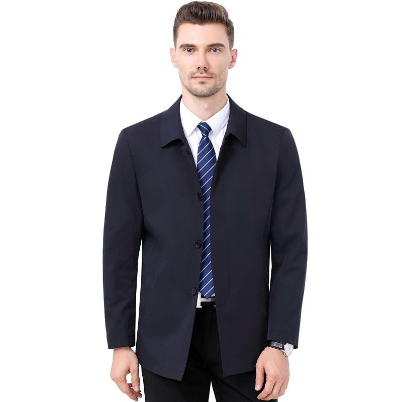 

Ветровка из шелка Mulberry, мужская, весенне-осенняя, средней длины, деловая, повседневная, куртка для мужчин среднего возраста, куртка для папы 195