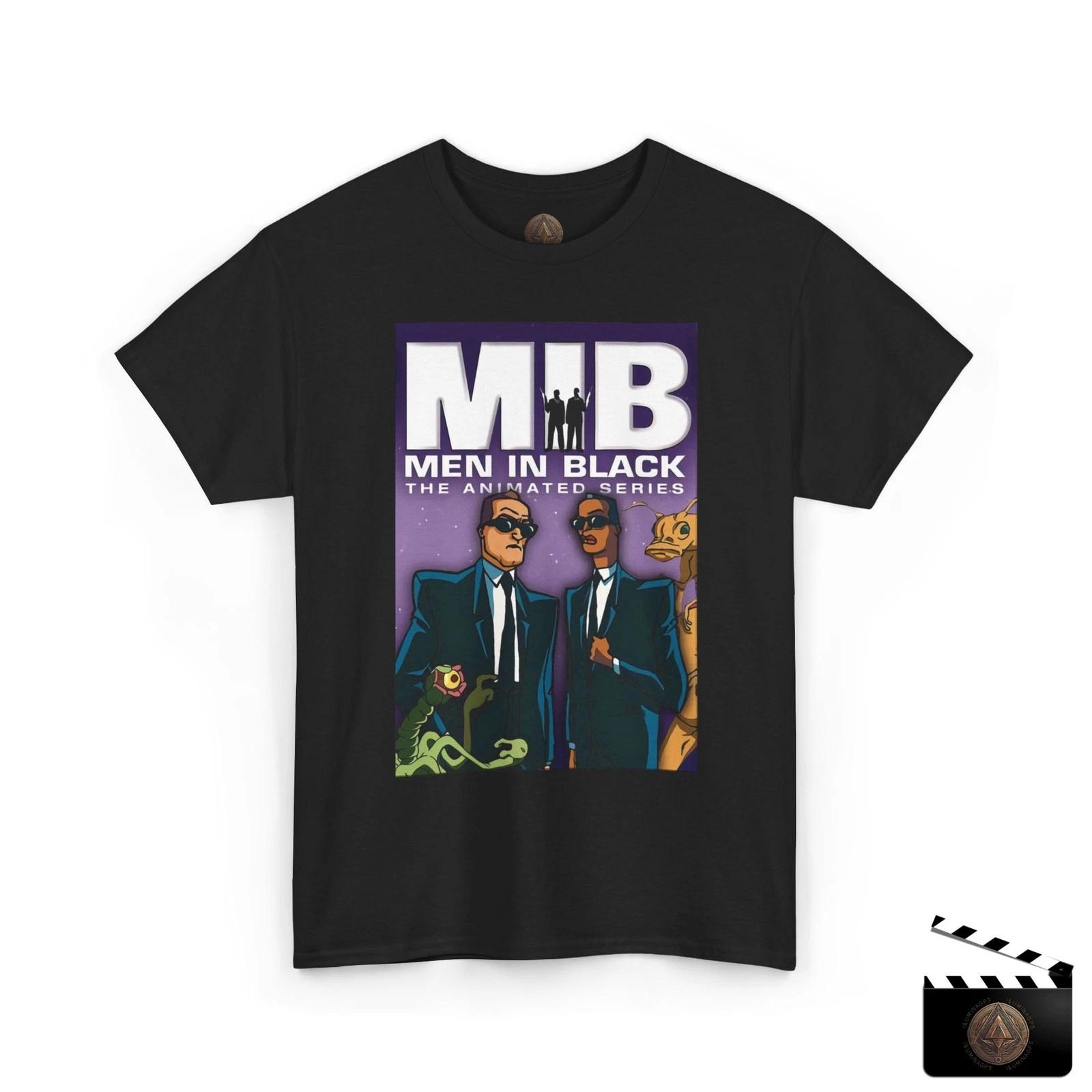 Men In Black Cartoon T shirt For Men & Women, Funny Alien Animated Series Tee S