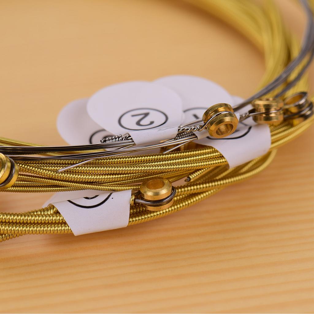 ZIKO DAG 011 Custom Light Acoustic Folk Guitar Strings High Carbon Steel Core Wire Brass Wound Corrosion Resistant 6