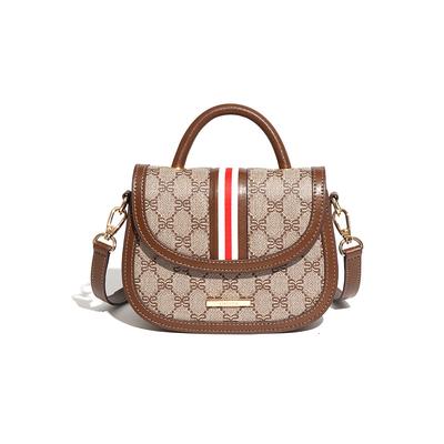 Saddle Bag Women's Crossbody Retro Trend Monogram Fashionable Casual Single-shoulder Handbag