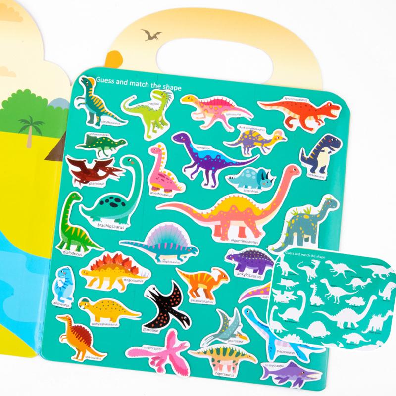 Kids Scene Magnetic Puzzles Montessori Busy Book Open-ended Education Toys Car Animal Shape Matching Game Quiet Book Jigsaw Toys