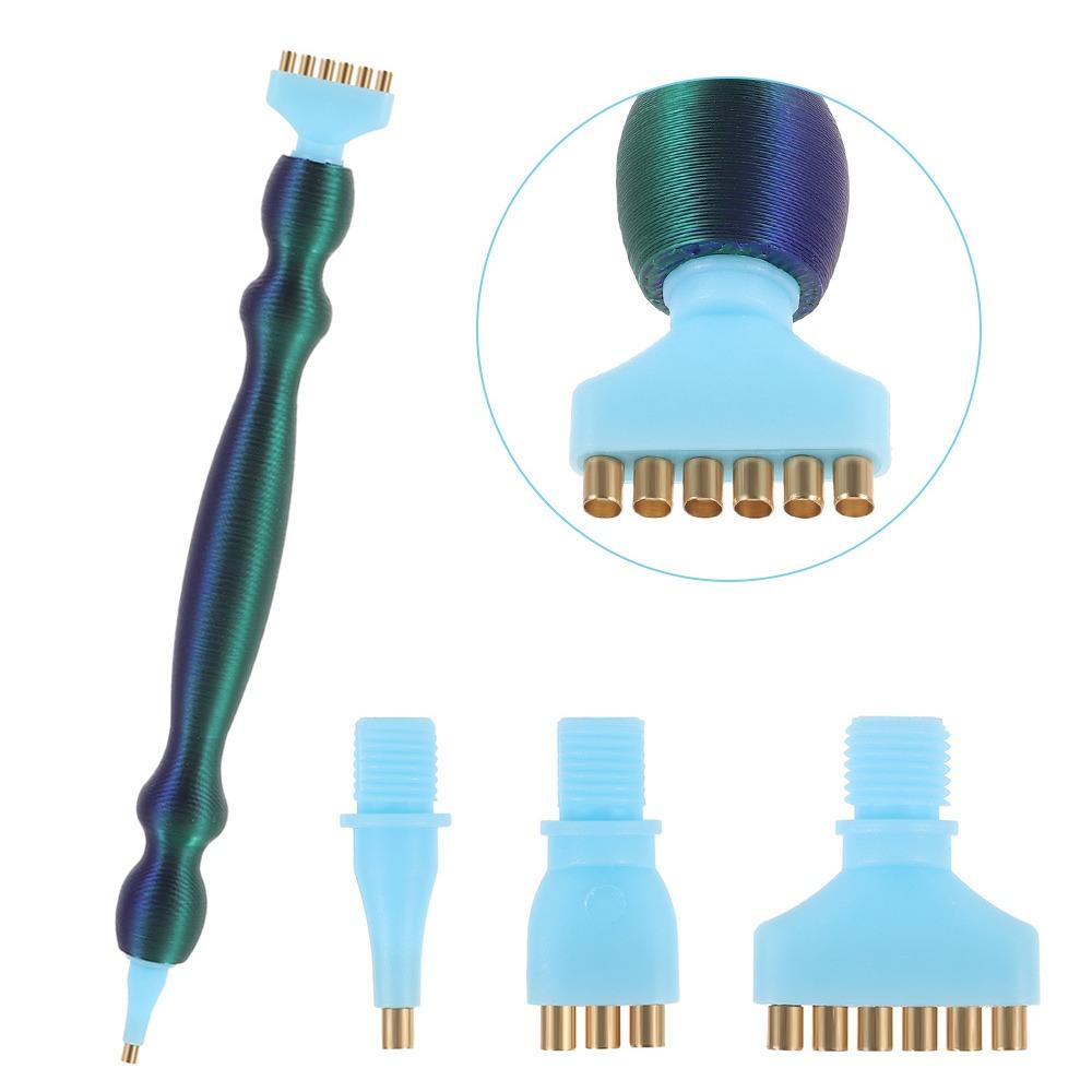 Zapasowe Końcówki do Długopisów Zestaw Długopisów do Malowania Diamentowego 5D DIY Rzemiosło z Wielofunkcyjnymi Plastikowymi Końcówkami Gwintowanymi Długopisy do Wiercenia Punktowego