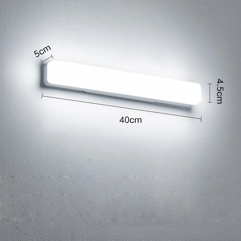 Modern LED Wall Light Bathroom 13W/18W Wall Lamp Bathroom Lights Toilet Mirror Line Lamp Bedroom Make Up light Warm/Cold White
