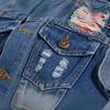 Cool Korean Slim Fit Embroidered Denim Vest for Men - Trendy Casual Style