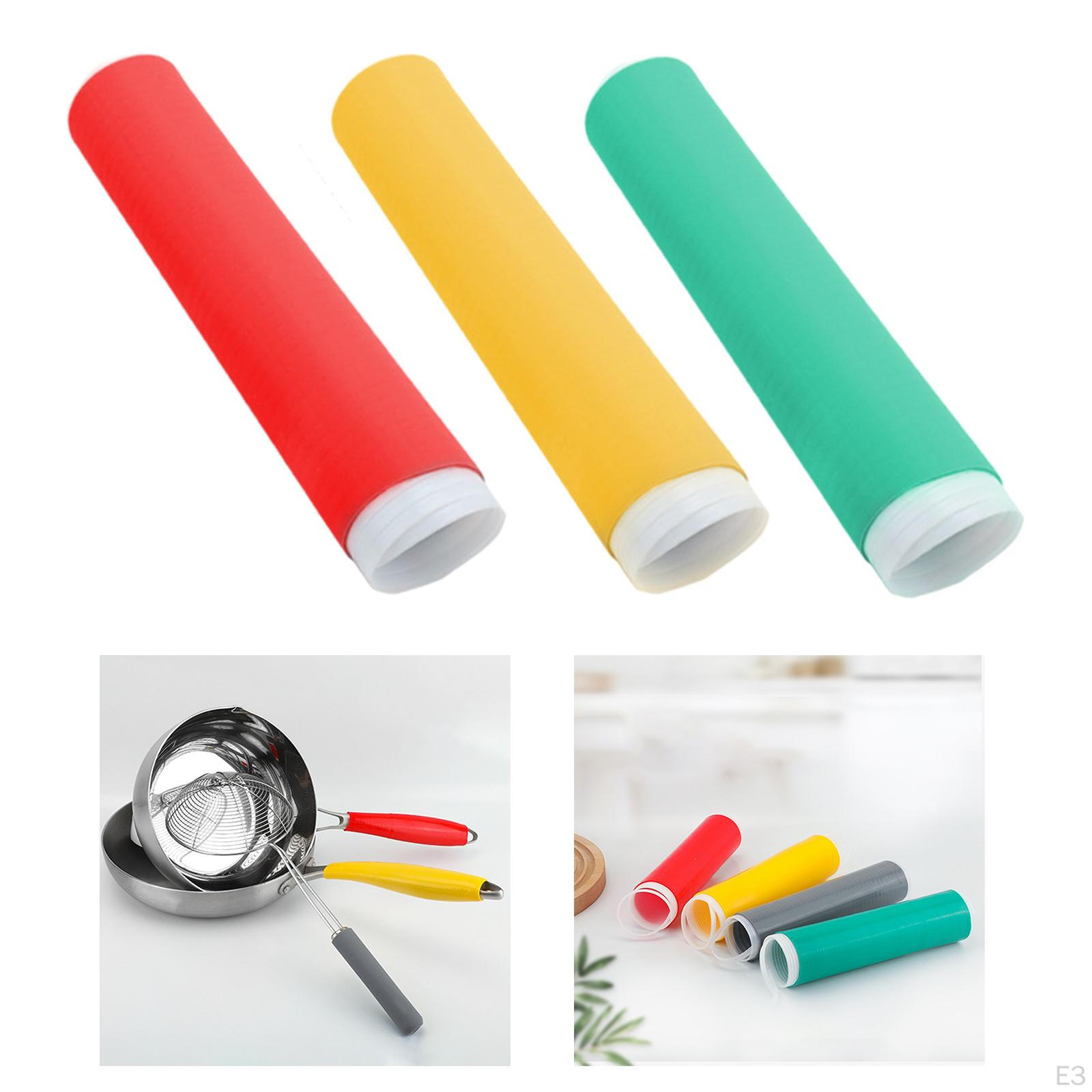 Крышка ручки кастрюли Перчатка для кастрюли Простая установка Изоляция для защиты — фото 5