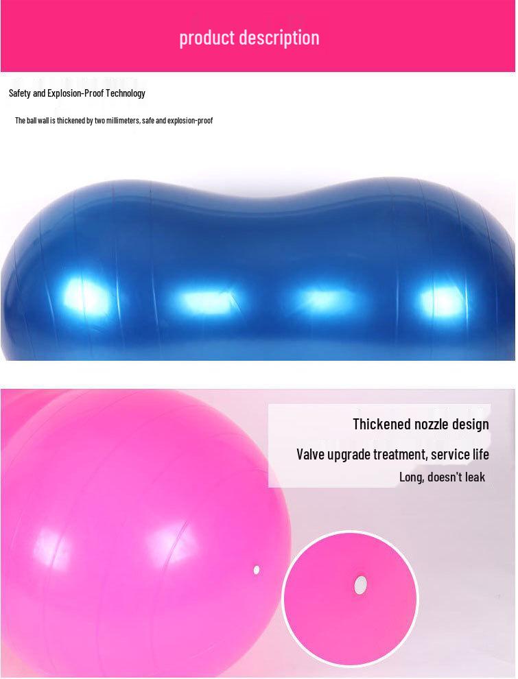 Thickened Explosion-Proof Inflatable Capsule Ball: Kids' Sensory Integration & Yoga Massage Ball