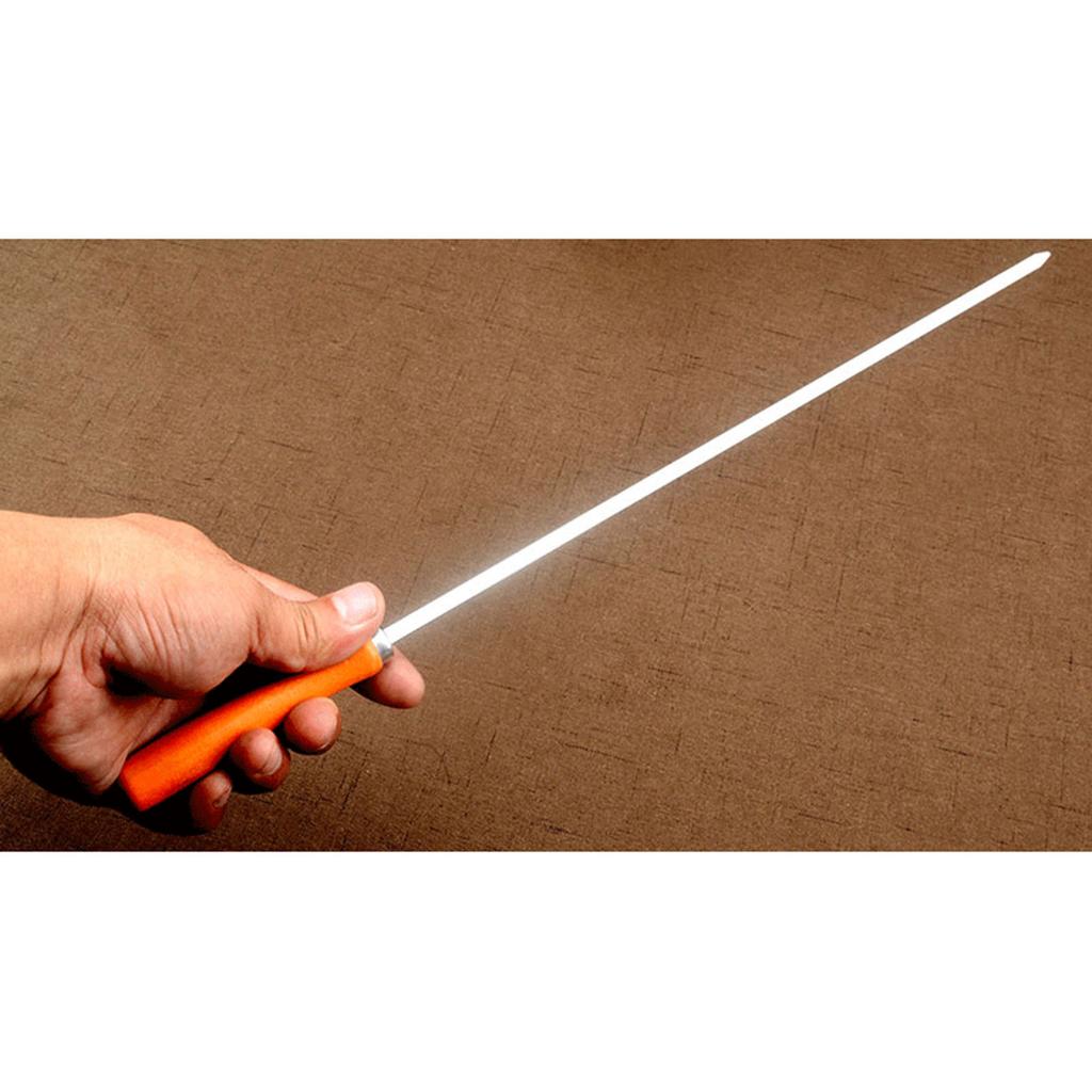 6 PCS Stainless Steel Flat Barbecue Skewers Wood Handle Meat Skewers Perfect for Grilling Picnics and Outdoor Activities