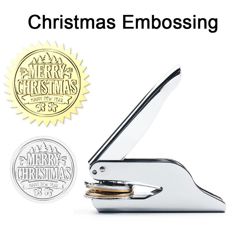 Тисненые штампы - 42 мм Рождественские металлические штампы Идеально подходят для профессионального и личного использования, Книжные штампы, Канцелярские товары для офиса