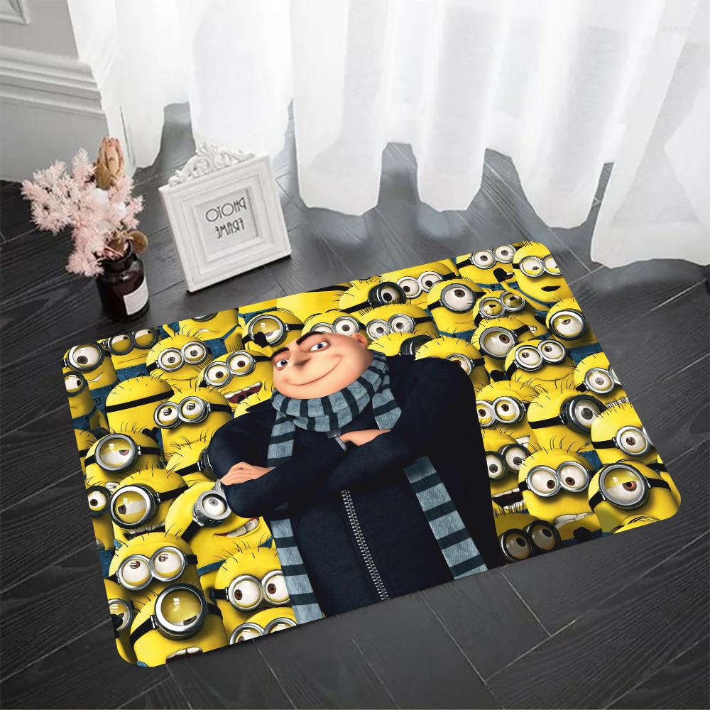 Zeichentrickfilme Minions Fußmatte Türvorleger Heimteppich Fußmatte Badezimmer Saugfähige Matten Rutschfeste Matten Heimdekorationszubehör