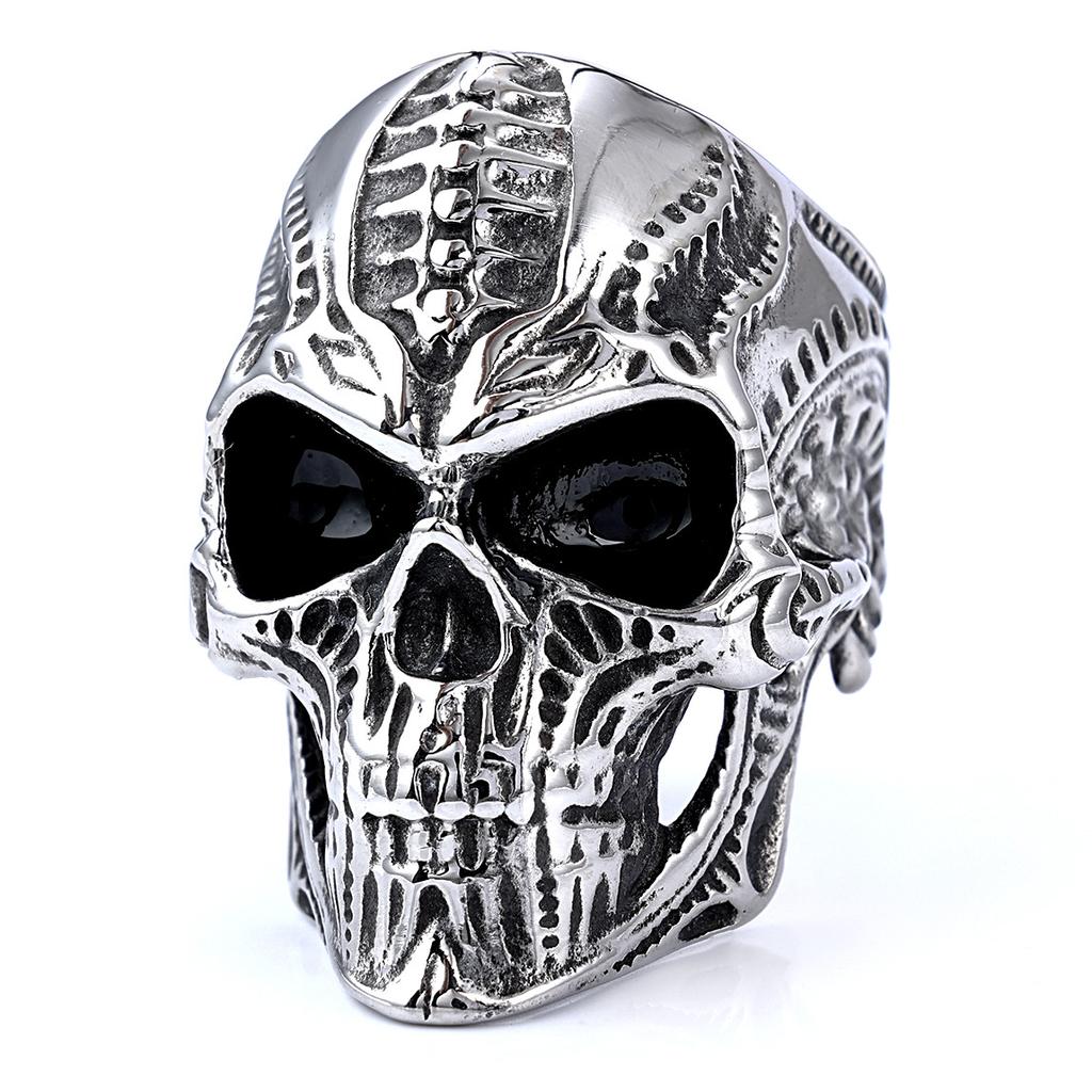 Vintage Punk Style Wielowzór Czaszki Pierścionki Unisex Biker Fajne Akcesoria na Palce