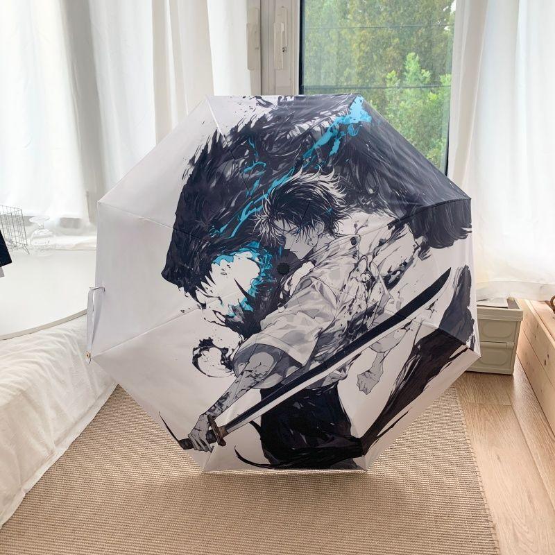 

Jujutsu Kaisen Оккоцу Юта Периферийный полностью автоматический зонт 2D японский комикс дождь или солнце складной зонт подарок на день рождения metal-fiber composite&8K