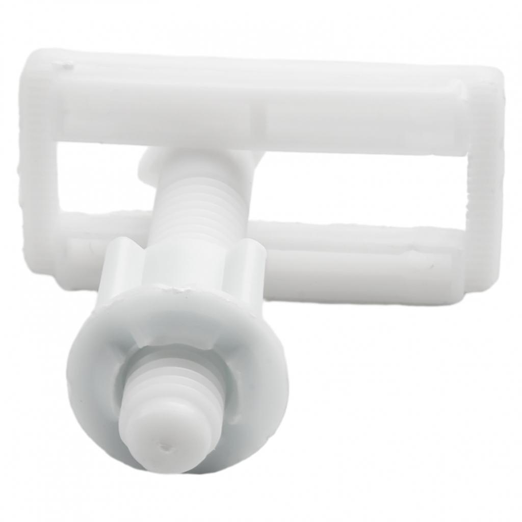 Toilet Hinge Screws White 2*Sliding Plates Accessories
