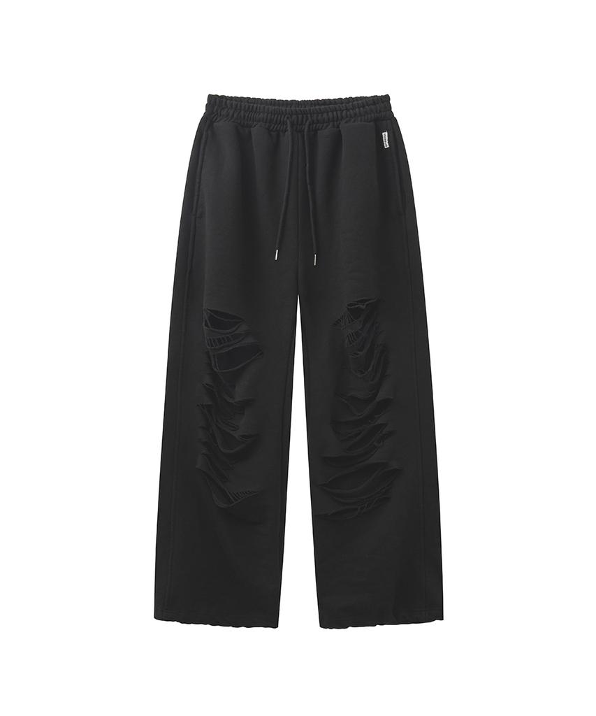 Lense Damage Sweat Pants Black