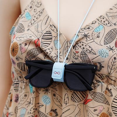 Prosty Regulowany Sznurek do Okularów Skórzany Sznurek na Szyję Przenośny Sznurek Wiszący Unisex Uchwyt/Retainer do Okularów Przeciwsłonecznych