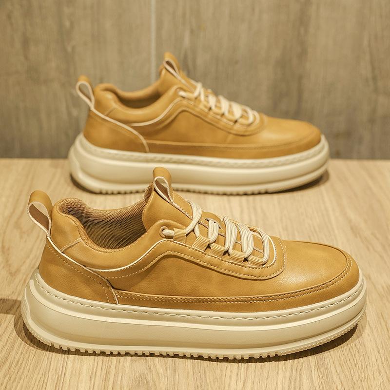 Autumn shoes lightweight soft sole comfortable casual board shoes autumn platform shoes winter high-end two cotton shoes